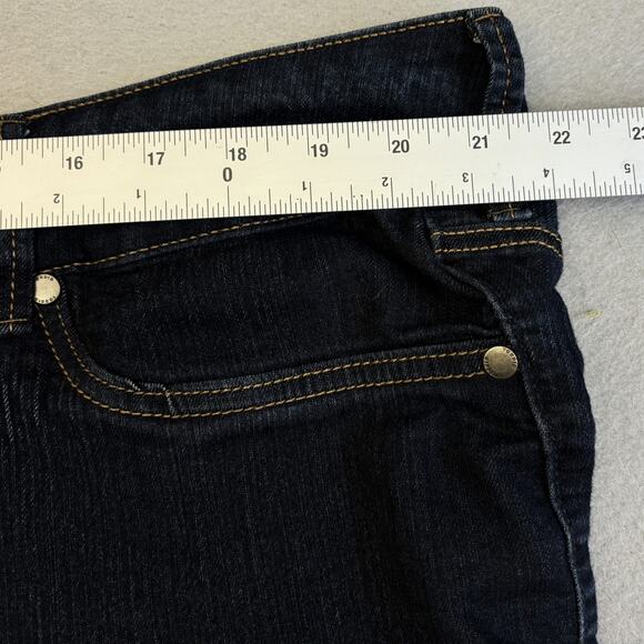 Torrid Jeans Womens 24R Blue Denim 3 Button Zipper Leg Jegging Pants Plus Size - Picture 6 of 9